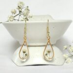 עגילי טיפה זהב