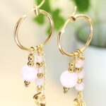 עגילי רומי- ורוד