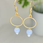 עגילי לולי- תכלת