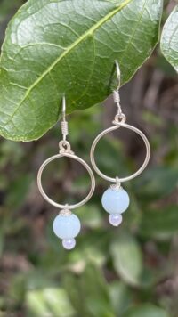 עגילי לולי- תכלת