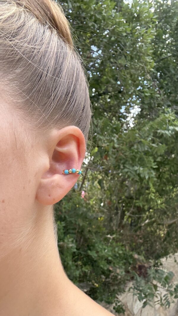 ⁦דמוי קונץ׳ תכלת⁩ – תמונה ⁦3⁩