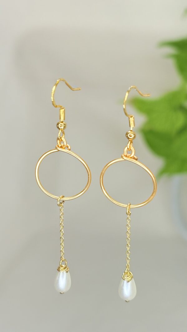 ⁦עגילי לולי- ארוכים⁩ – תמונה ⁦2⁩