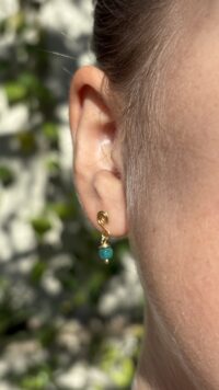 ⁦עגילי גל ספירלה⁩ – תמונה ⁦3⁩