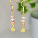 עגילי אביב ורודים