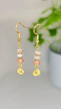 עגילי אביב ורודים