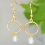 עגילי לולי- פנינה