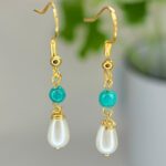 עגילי נועה טורקיז