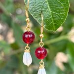 עגילי נעם- אדום