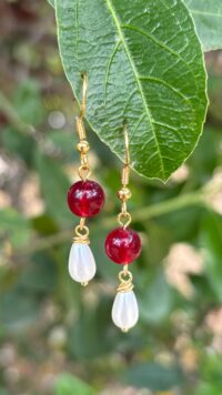 עגילי נעם- אדום