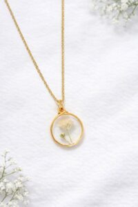 שרשרת פרח עגולה