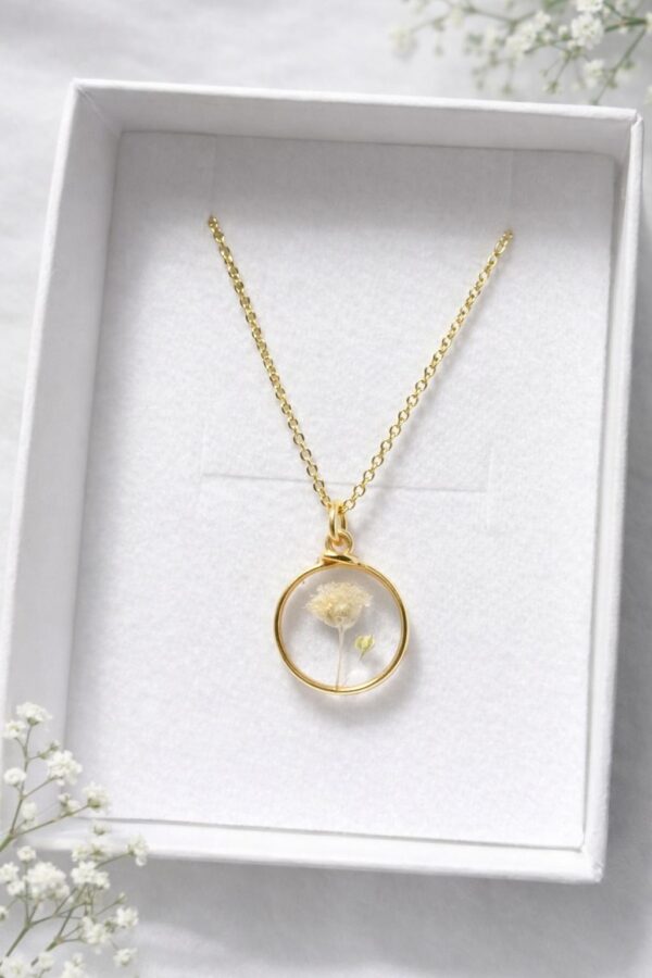 ⁦שרשרת פרח עגולה⁩ – תמונה ⁦2⁩