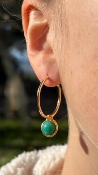 ⁦עגילי דר טורקיז L⁩ – תמונה ⁦3⁩