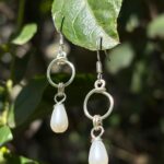 עגילי מאיה- פנינת טיפה