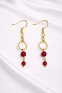 עגילי יפה אדומים